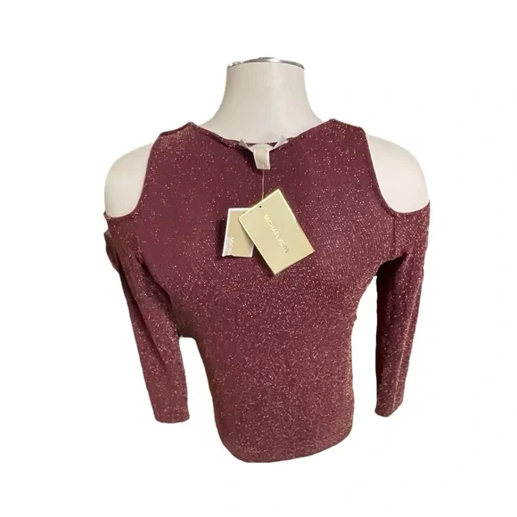 Michael Kors LS Blouse Size Medium - Picture 4 of 14